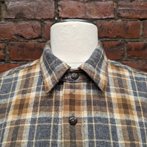 Men's Levi's Wool Slim Fit Plaid Button Up Flannel Shirt Size Small - Picture 2 of 10